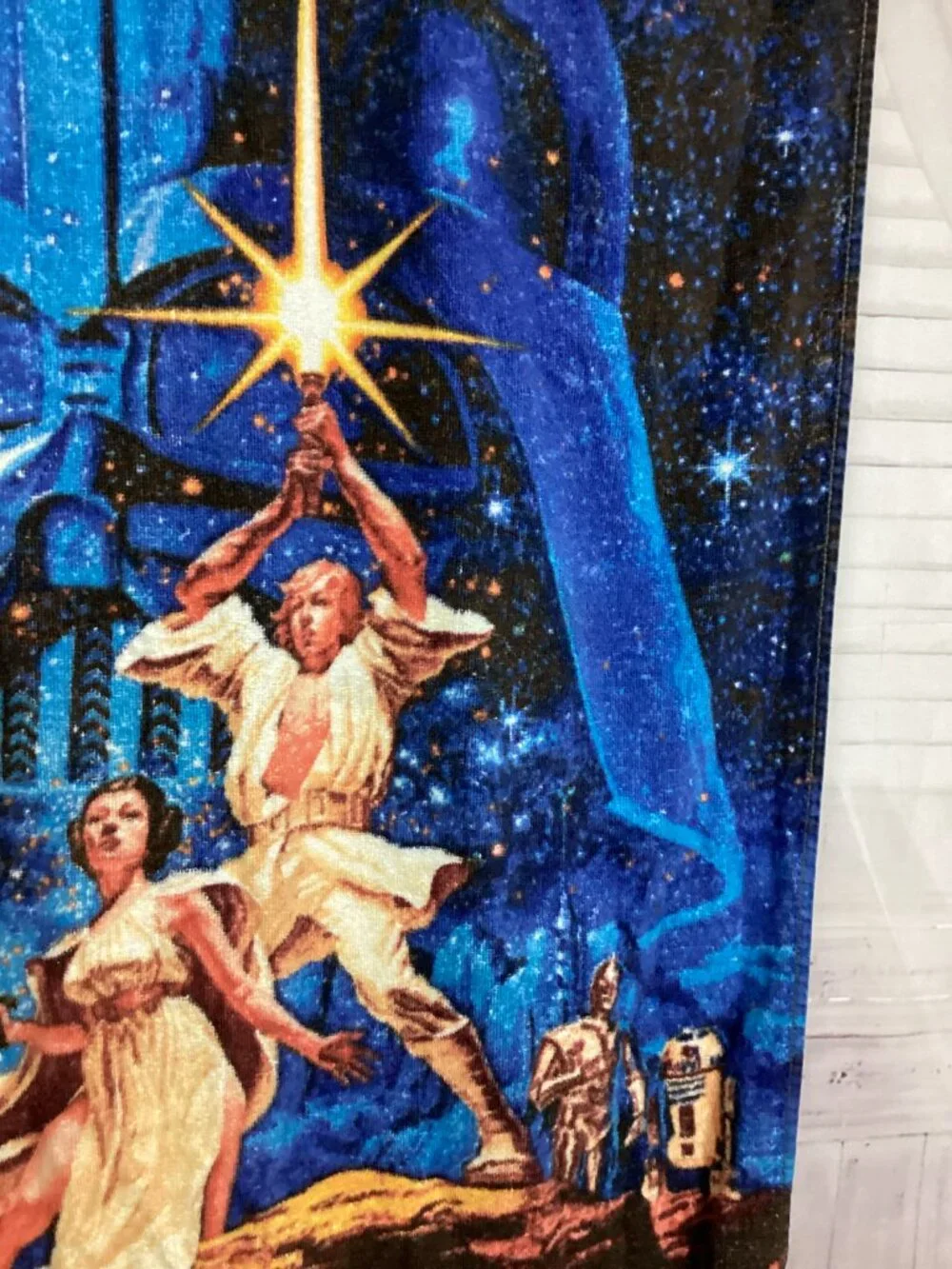 Vintage 70s Star Wars Beach Towel Original Star Wars “A New Hope”